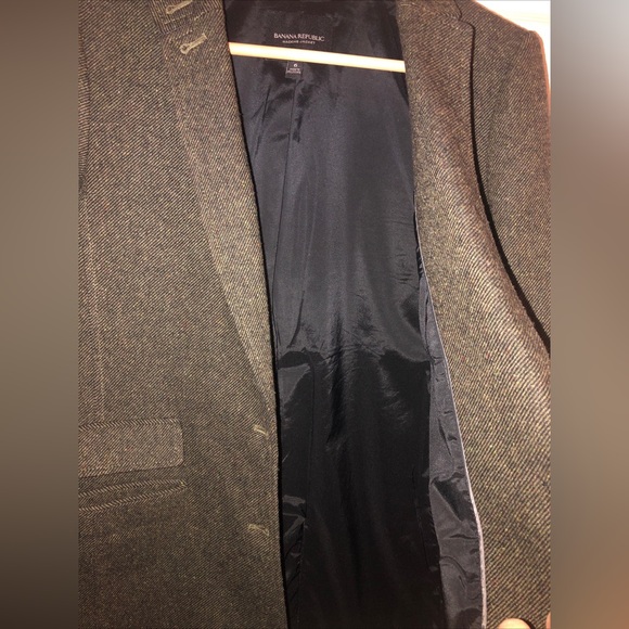 Banana Republic Jacket olive green 2 button blazer, wool. SZ 6 - Picture 13 of 15